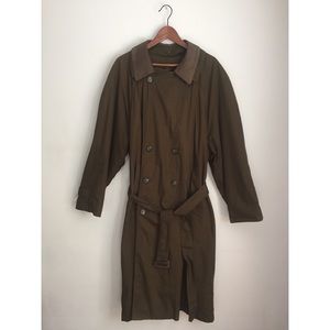 London Fog | Olive Green Trench Coat (42)